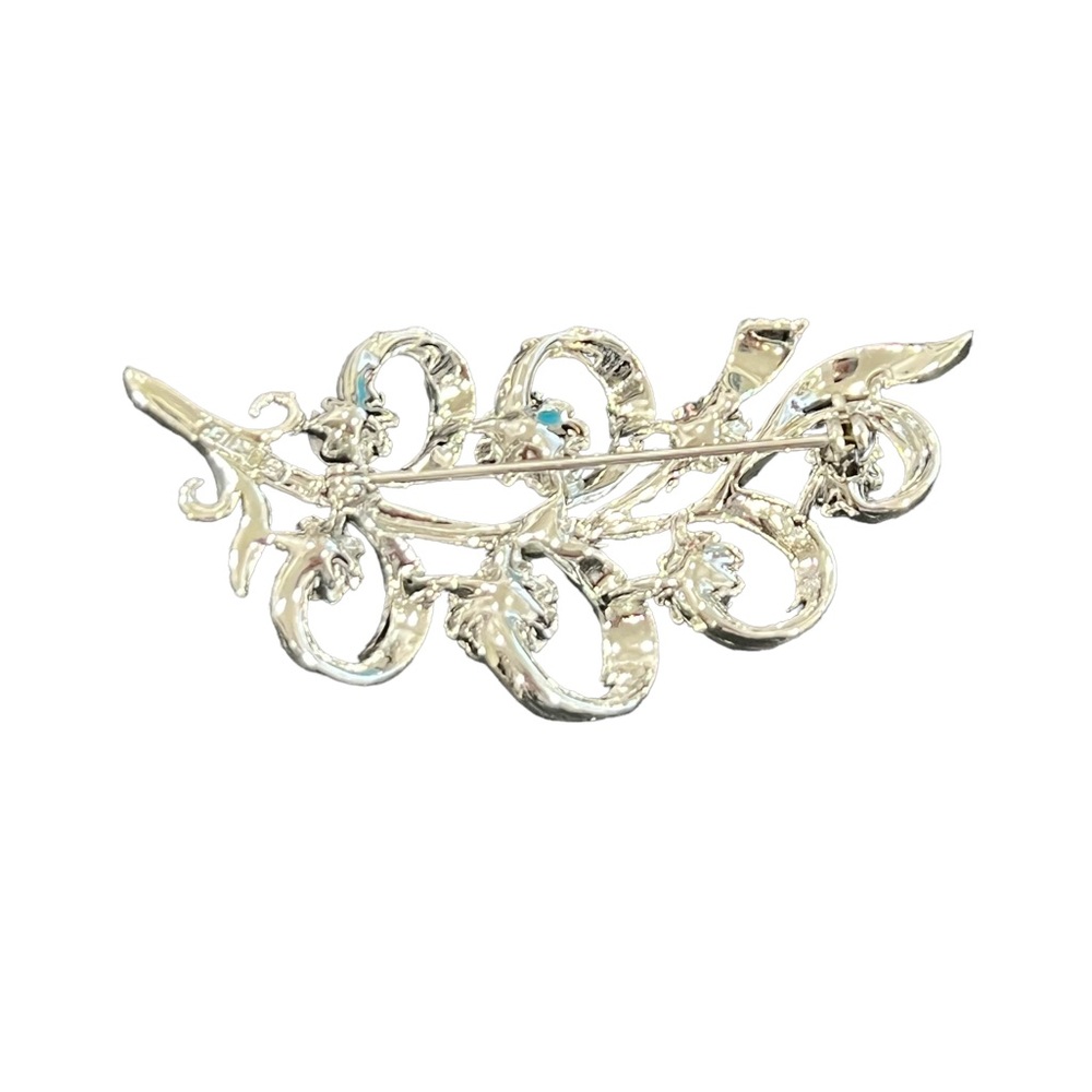 Vintage Lisner Rhinestone Brooch - Picture 3 of 5